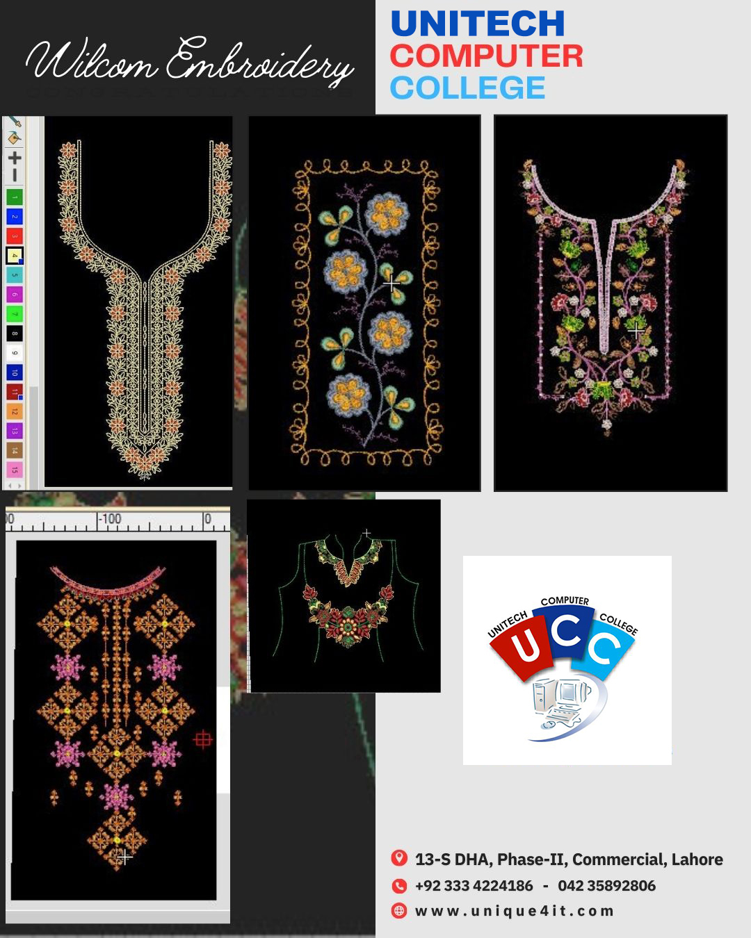 wilcom textile embroidery course in dha lahore pakistan